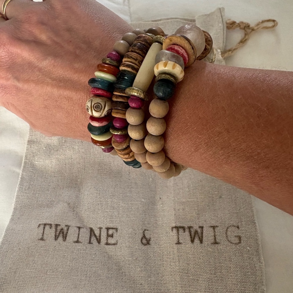 Canyon collection by Twine and Twig Beaded Necklace and Bracelet Set